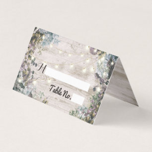 Mariage Place Numéro de table Chic Floral Lumières