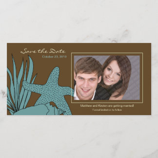 Mariage plage Enregistrer la date Carte photo