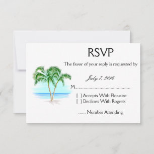 Mariage Plage Et Palmiers RSVP