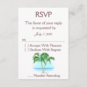 Mariage Plage Et Palmiers RSVP
