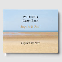 Mariage plage Livre d'or personnalisé