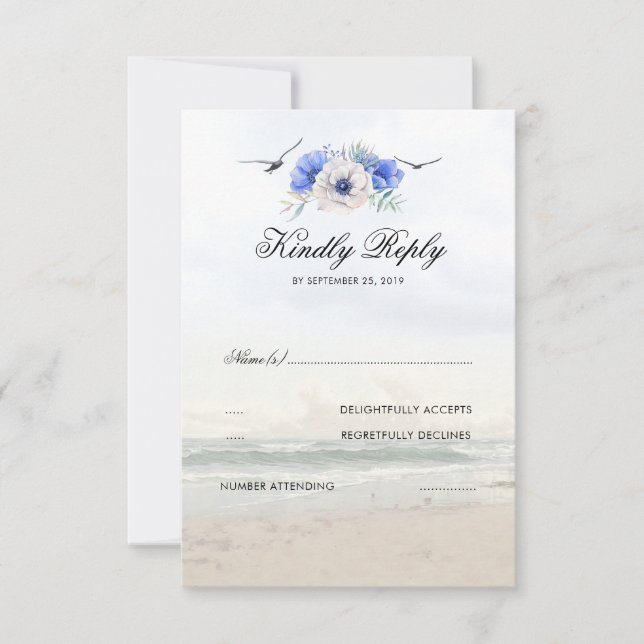 Mariage plage RSVP (Devant)
