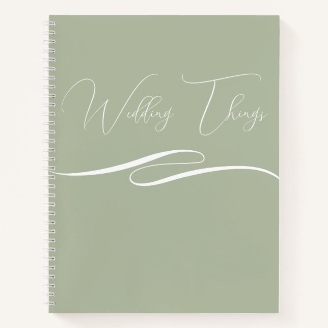 Mariage Planning Carnet Client Cadeau avec logo (Devant)