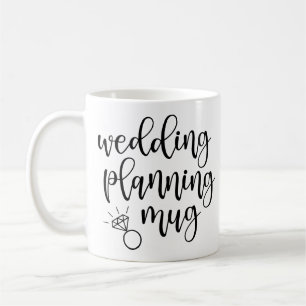 Mariage Planning Mug Script Police Diamond Ring