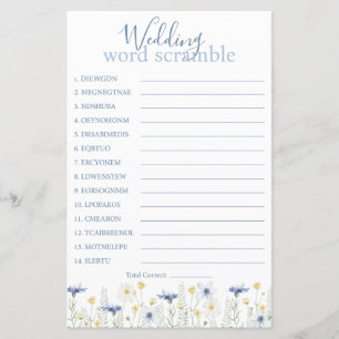 Mariage Quelque Chose de Bleu Anagramme de Mots