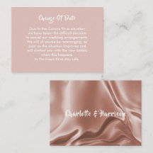 Mariage Reporté Changement De Date Faire-part