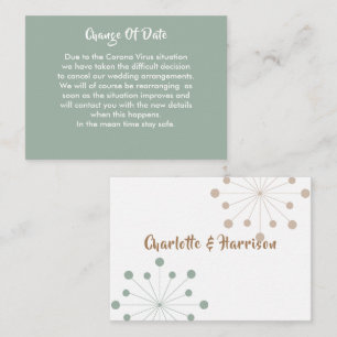 Mariage Reporté Changement De Date Faire-part