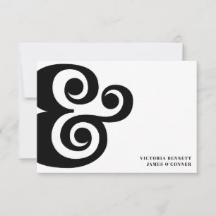 Mariage Rétro Typographie Esperluette Enregistrez