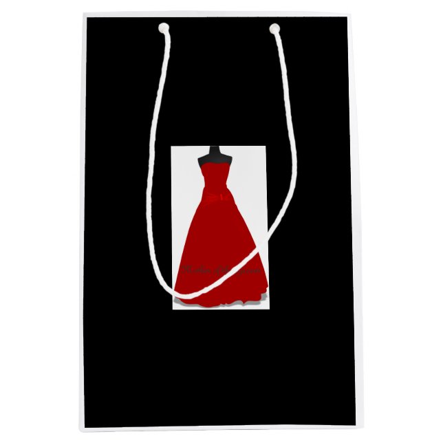 Mariage robe Mère de la chambre noir sac cadeau (Devant)