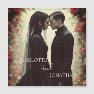Mariage romantique dans l'élégance noire