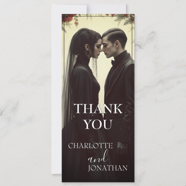 Mariage romantique dans l'élégance noire (Devant)