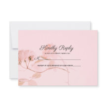 Mariage romantique rose rose pâle Rosebud RSVP
