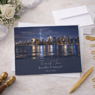Mariage Romantique sur la Skyline de NYC Remerciem