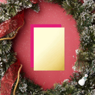 Mariage Rose Chaud   Invitation de couleur unie au