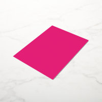 Mariage Rose Chaud | Invitation de couleur unie au