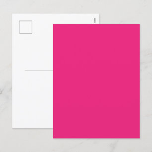 Mariage Rose Chaud Invitation de couleur unie au