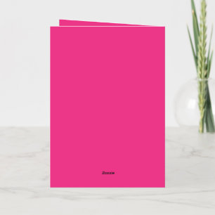 Mariage rose chaud   Invitation de couleur vive en