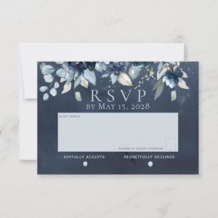 Mariage Rose en cascade Pas de carte RSVP de choix