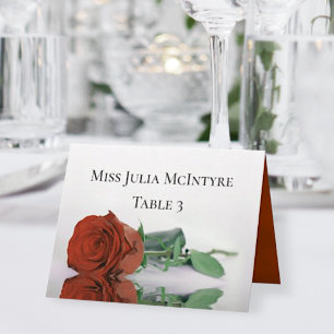 Mariage Rose orange rouille do-it-yourself carte d