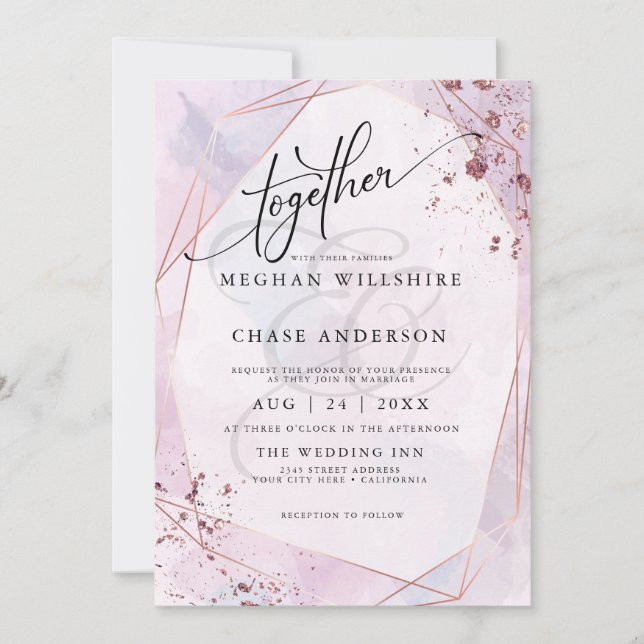 MARIAGE | Rose Pink et Lilac Jaspé (Devant)