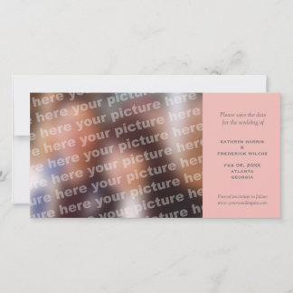 Mariage rose simple enregistrer la date faire-part