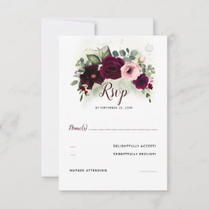 Mariage rouge de la Bourgogne RSVP