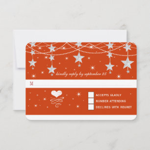 Mariage rouge sous les étoiles RSVP