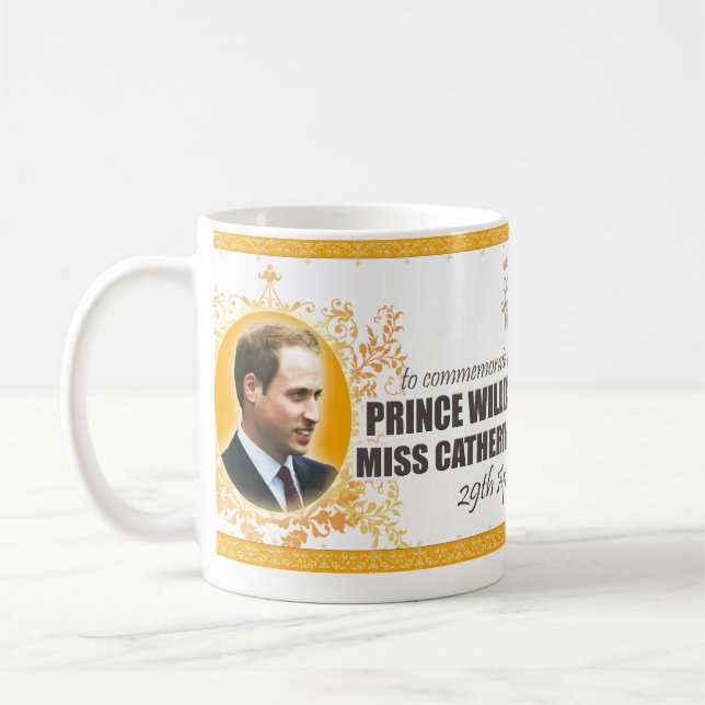 Mariage royal - prince William et tasse de (Gauche)