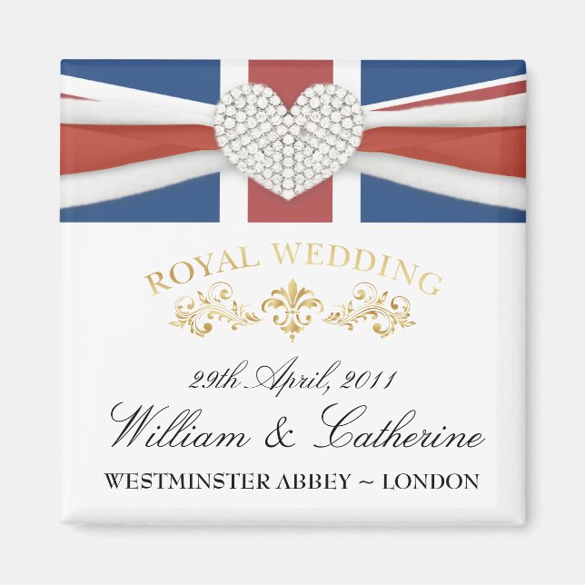 Mariage royal - William & Kate Keepsaké Magnet (Devant)