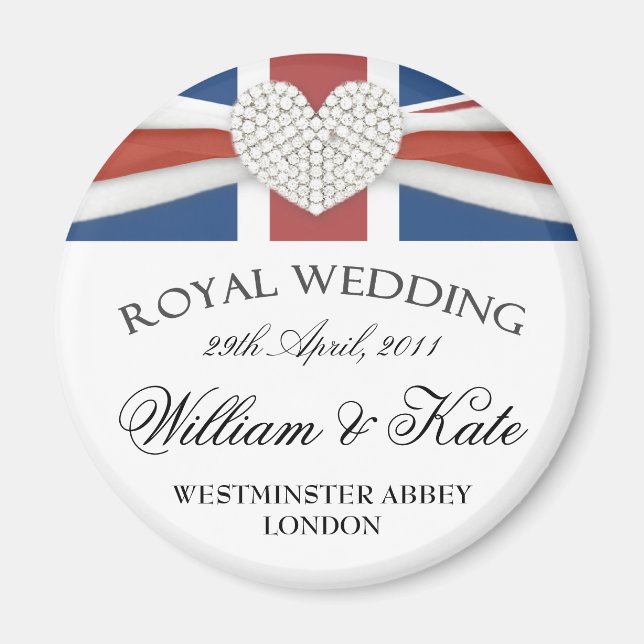 Mariage royal - William & Kate Keepsaké Magnet (Devant)