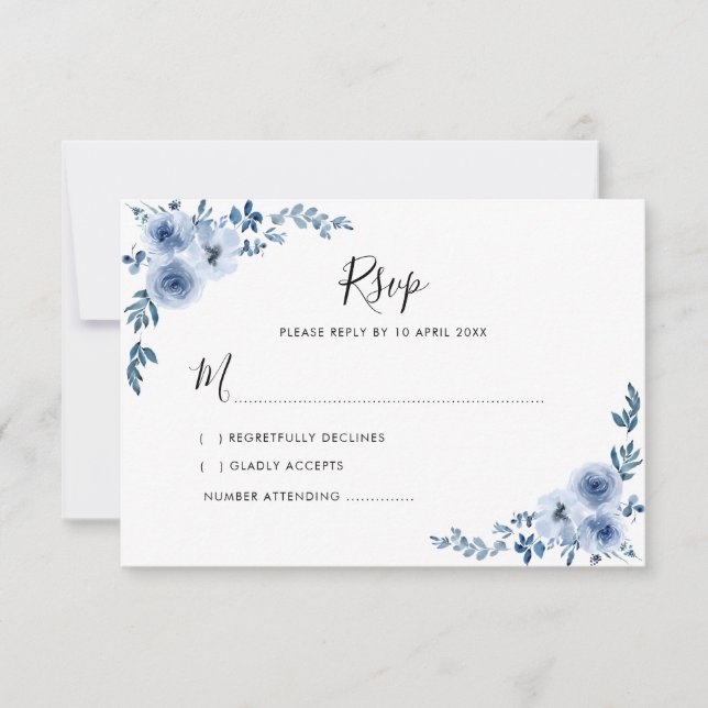 mariage RSVP carte (Devant)