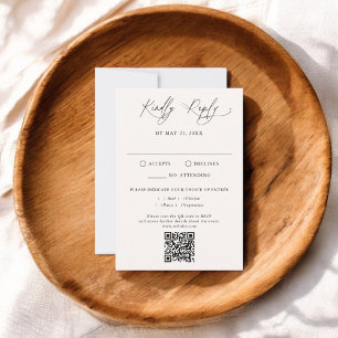 Mariage RSVP de code QR numérique traditionnel