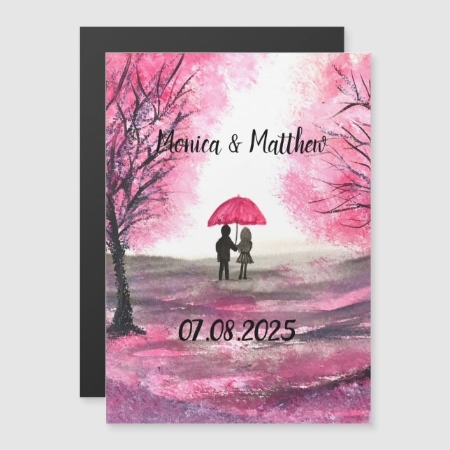 Mariage rustique amour couple cerisier fleurs arbr (Devant / Derrière)