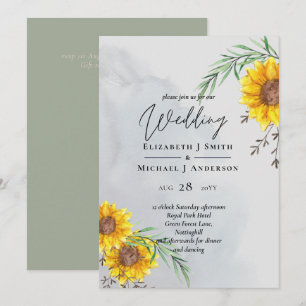 Mariage rustique aux feuilles d'olive et tournesol