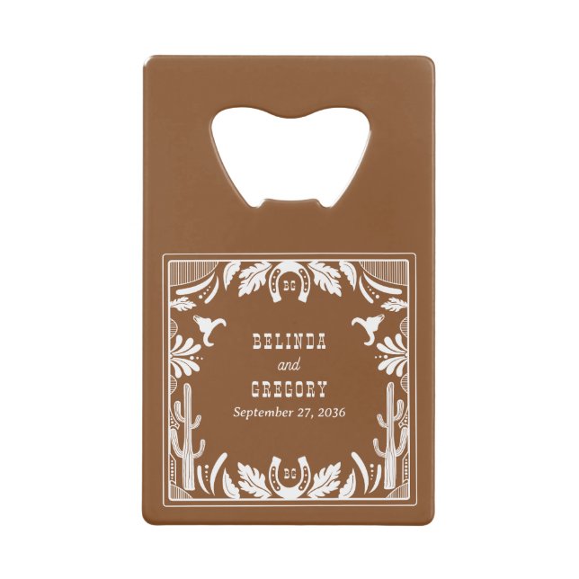 Mariage rustique de cow-boy de pays occidental (Devant)