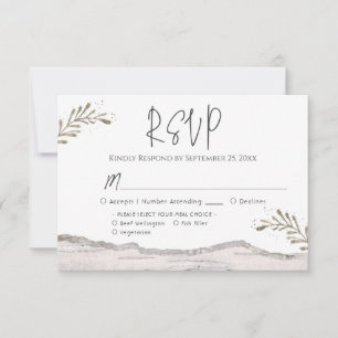 Mariage rustique en bois de bouleau RSVP