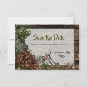 Mariage Rustique en Forêt Bois foncé Branche de Sa