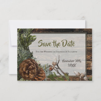 Mariage Rustique en Forêt Bois foncé Branche de Sa