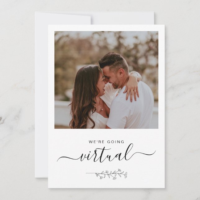 Mariage rustique en ligne avec photo virtuelle (Devant)