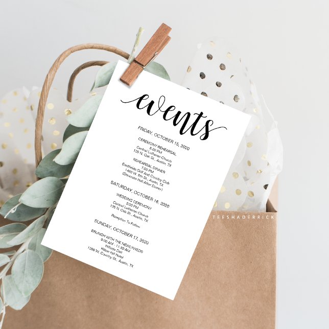 Mariage rustique moderne accueil et carte d'Itinér (Day of Wedding Itineraries Card, Events and Welcome Notes for your outstation guests in rustic theme)