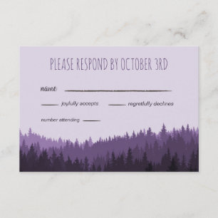 Mariage rustique RSVP dans les montagnes