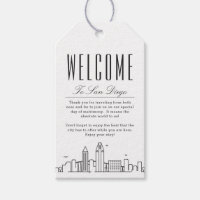 Mariage San Diego | Étiquettes cadeaux de message 