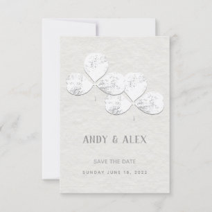 Mariage Shamrock Blanc Enregistrer La Carte Date