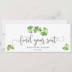 Mariage shamrock vert irlandais trouvez votre sièg