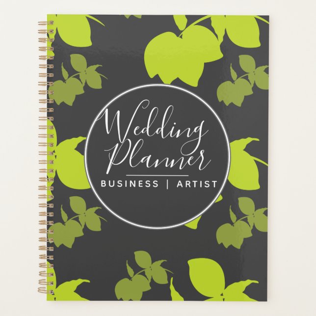 Mariage Silhouette Citron Vert Moderne (Devant)