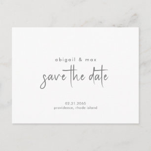Mariage simple Enregistrer la carte postale Date