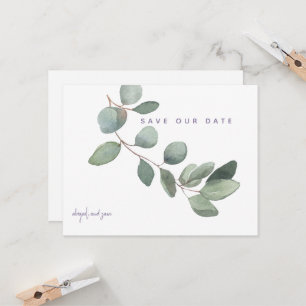 Mariage simple Eucalyptus Lavender Enregistrer la 