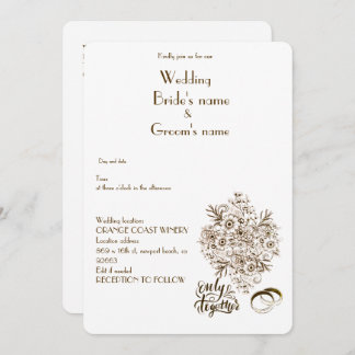 mariage simple invitation
