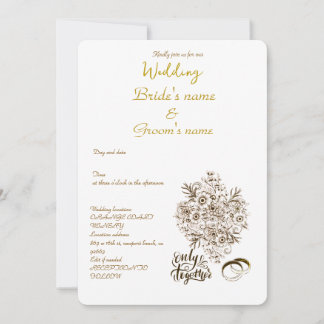 mariage simple invitation