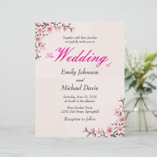 mariage simple japonais de fleurs de cerisier